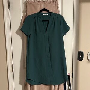 Lush Teal Short Sleeve Dress
